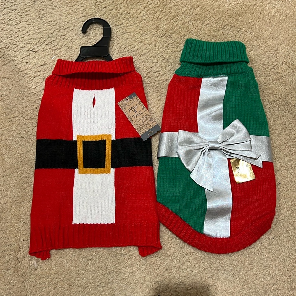 Doggy Christmas sweaters